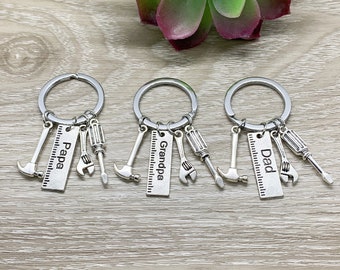 Llavero para papá, regalo del Día del Padre, llavero para papá, regalo para papá, llavero para abuelo, regalo de hijo, regalo para él, regalo para papá de hijos, regalo para papá
