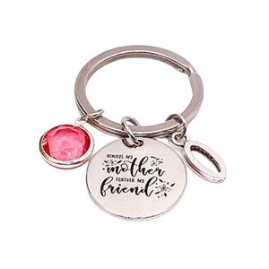 Llavero &quot;Siempre mi madre, por siempre mi amiga&quot;, regalo para madre e hija, regalo para mamá considerada, llavero significativo para ella