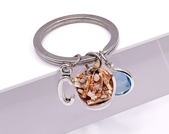 Llavero de poutine, llavero de poutine canadiense, regalo para amantes de la poutine, llavero único, dije de poutine en miniatura, regalo lindo para amantes de la comida, llavero para amantes de la comida
