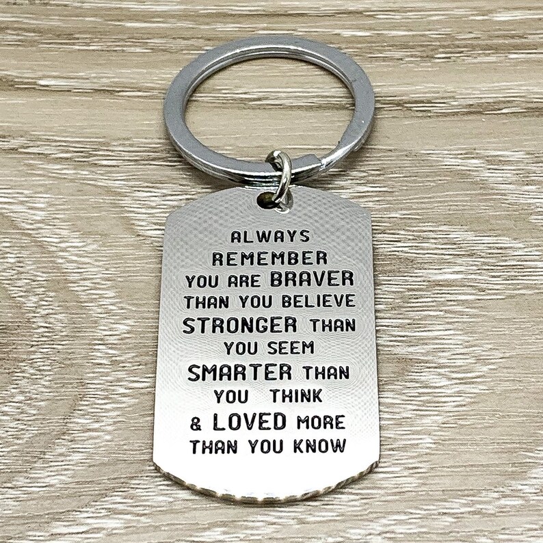 stylish inspirational keychain Classic new dear son always remember stylish inspirational keychain Classic new dear son always remember