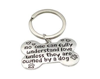 Llavero con forma de hueso de perro, regalo para amantes de los perros, frase sobre perros, llavero para perros, regalo para mamás de perros, regalo para mamás peludas
