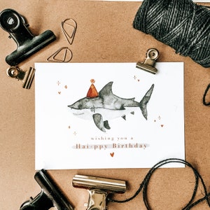 Geburtstagskarte ‚Hai-ppy birthday‘