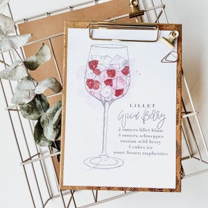 Wild Berry-Cocktail Karte