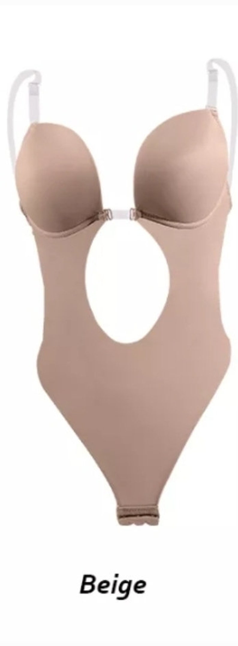 Backless Body Shaper Bra One Piece Bra Thong Etsy