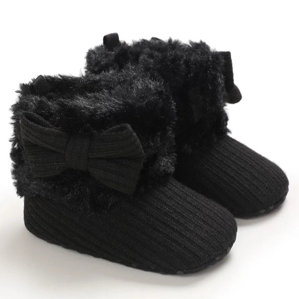 Black Baby Boots Etsy