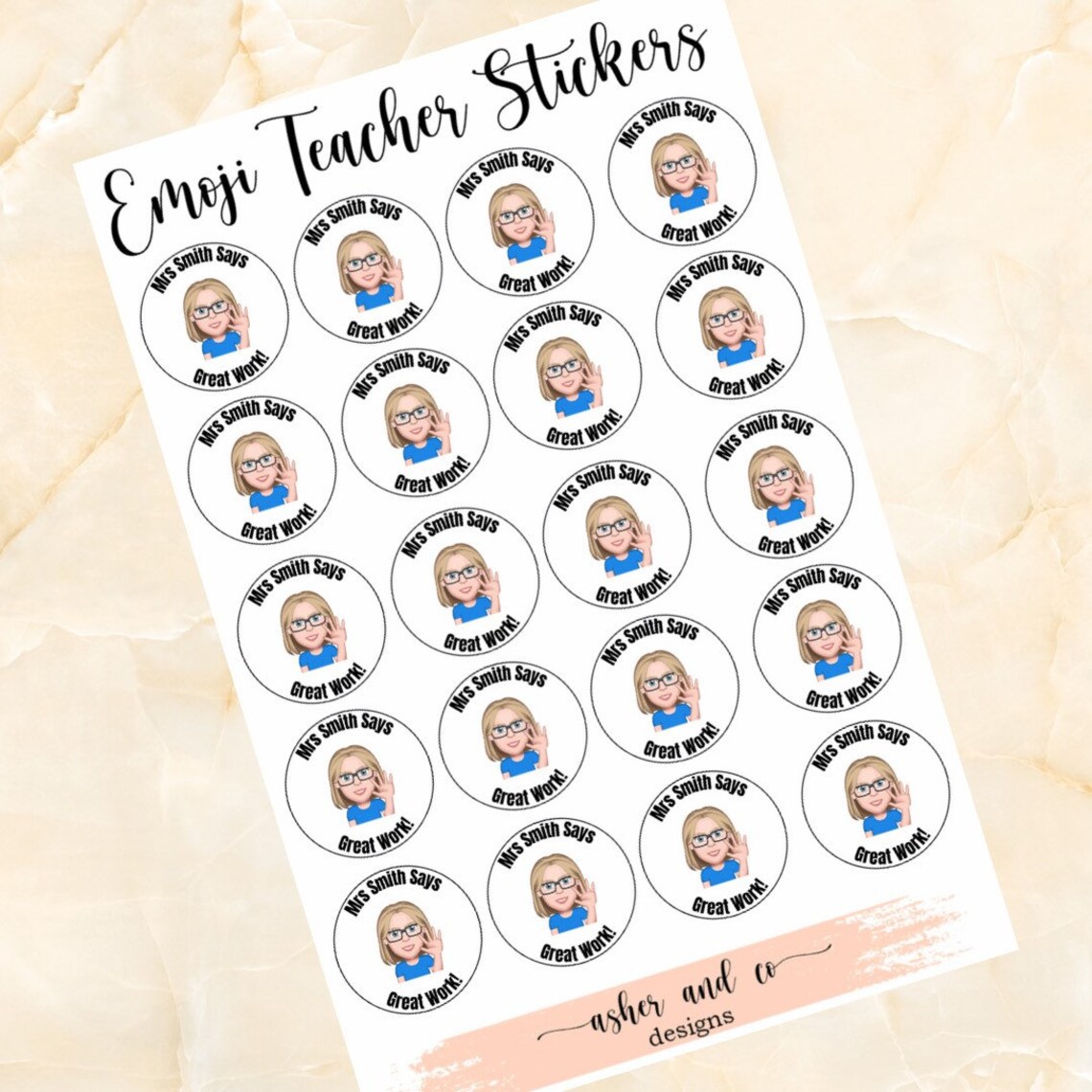 Bitmoji Teacher Stickers Emoji Sticker Teacher Classroom Etsy