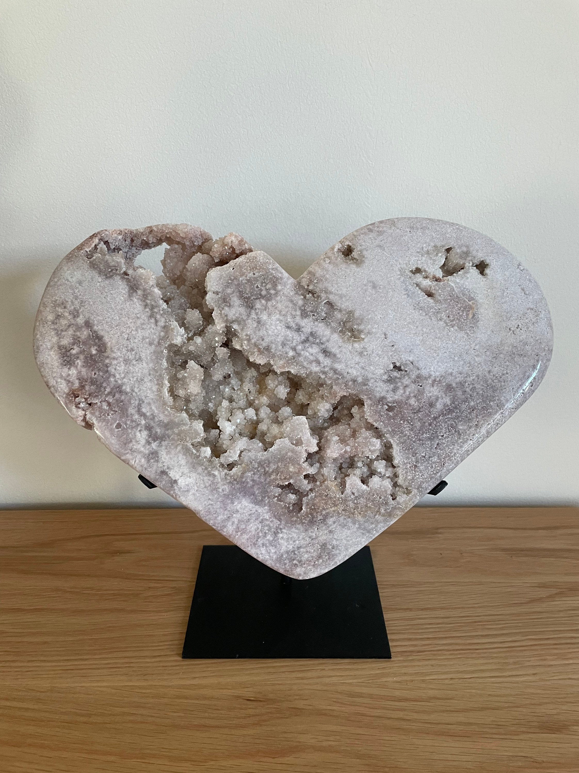 希少❣️ピンクアメジストの大きなハート