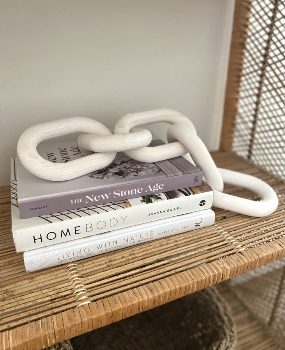 Decorative Wood Link ChainRustic Wood Chain Link Decor Etsy