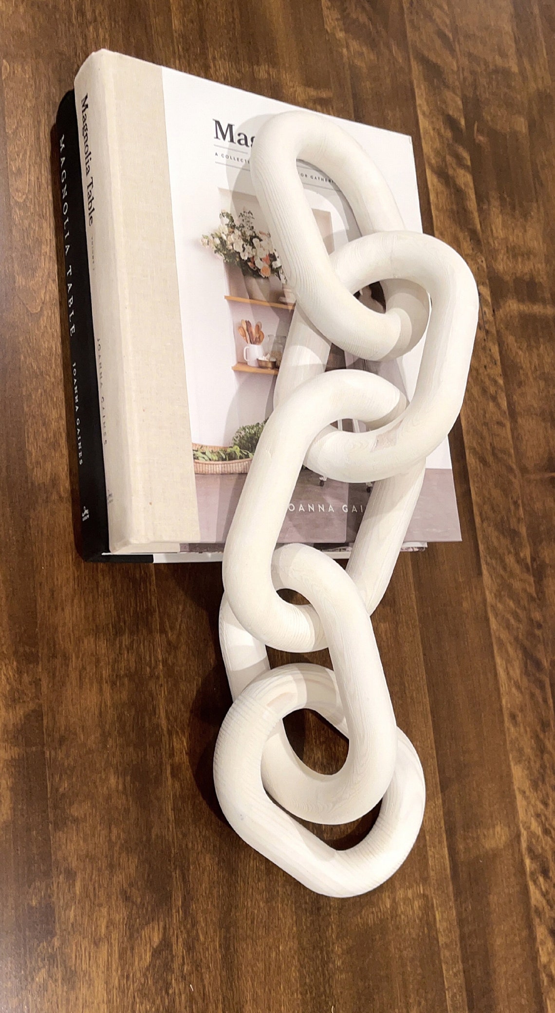 Decorative Wood Link ChainRustic Wood Chain Link Decor Etsy