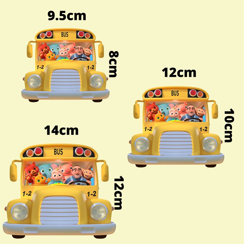 Cocomelon School Bus Edible Image Cut Out/ Cocomelon Bus - Etsy Australia