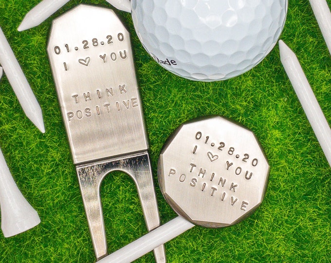 Golf Ball Marker For Golfers Gifts For Golf Gifts For Mens Gift Golf Groomsmen Gifts Golf Divot Tool Personalized Golf Custom Golf Custom