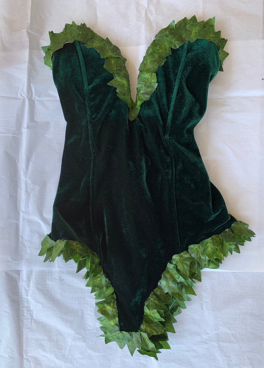 green corset dress poison ivy GREEN POISON IVY COSTUME, HALLOWEEN OUTFIT, FANCY DRESS