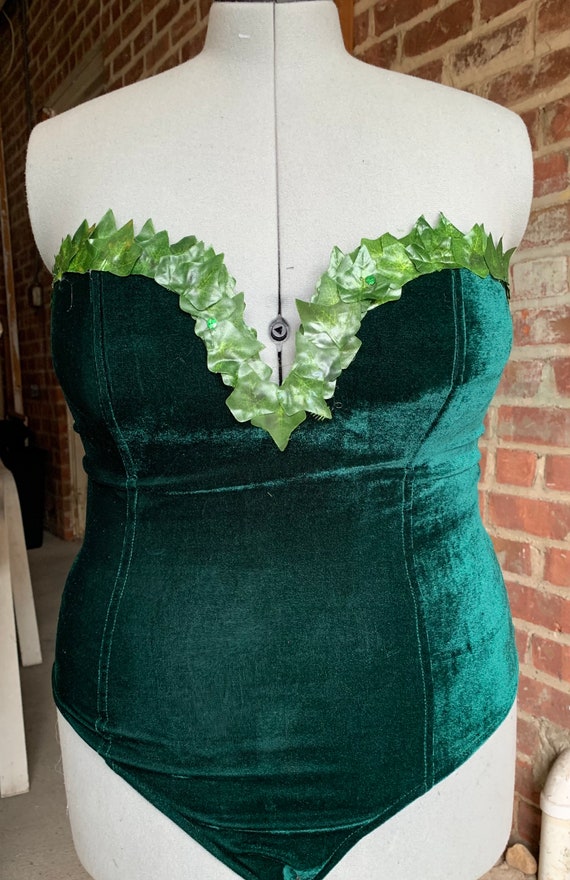 poison ivy green corset dress Ivy Green Linen Corset Dress main image 0