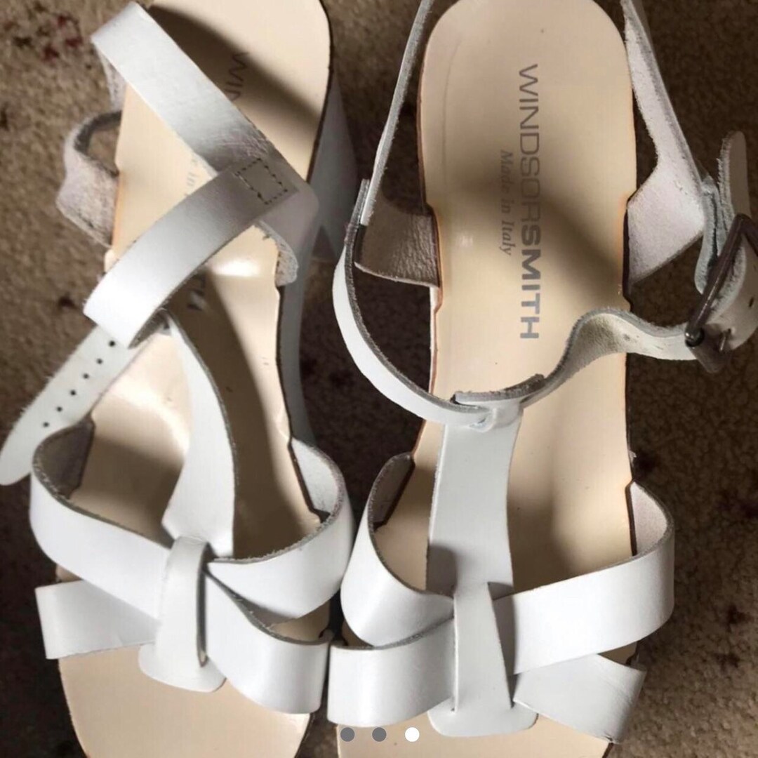 windsor smith white sandals