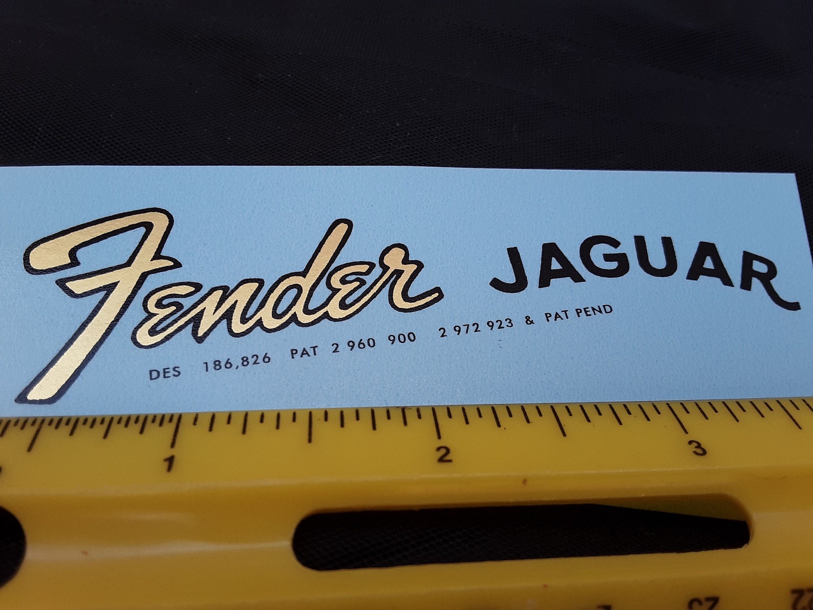Fender METALLIC Gold Jaguar Guitar Head Stock Waterslide Decal Etsy