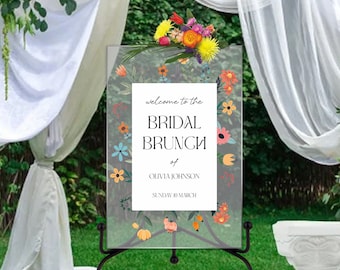 Wildblumen Brautparty Zeichen, Blumen Brautdusche Willkommensschild, Wildblumen Braut Brunch Zeichen, Wildblumen Brautdekor