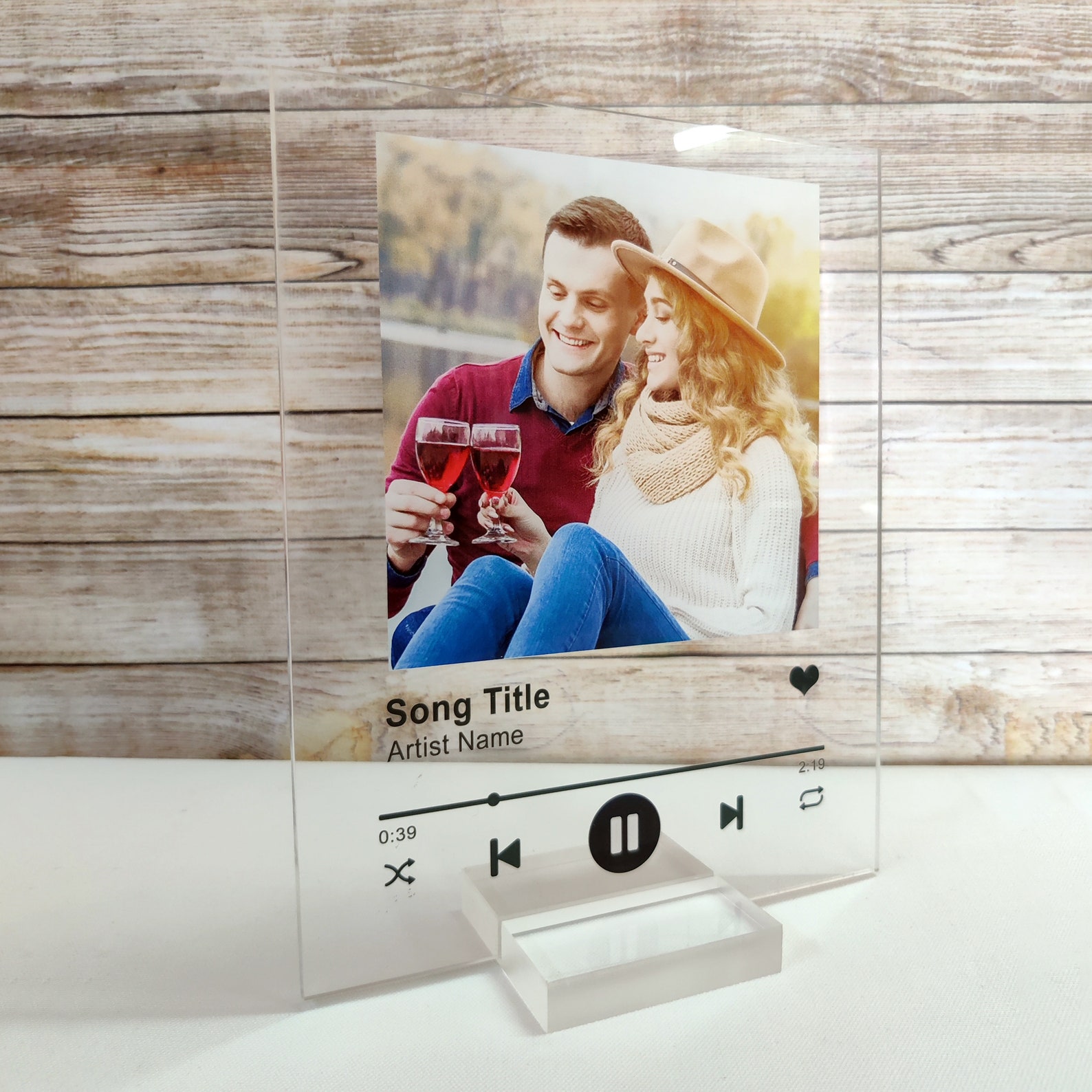 Personalized Music Plaque Acrylic Plaque with Stand Music Etsy
