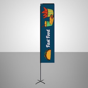 Benutzerdefinierte Rechteck-Federflaggen - ein- und doppelseitig - personalisiert, Werbung, Event-Banner - Druckbild, Logo, Text