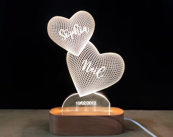 Personalized Photo Lamp, Custom Acrylic Lamp Gift, Birthday Gift Table Lamp, Wedding Gifts, Gift for Couple, Gift for Girlfriend