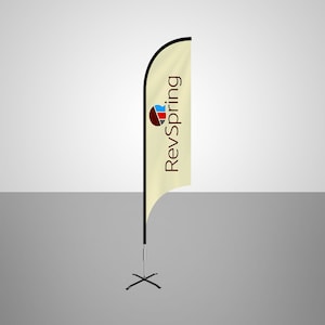 Custom Concave Flage - Single & Double Sided - Personalized, Advertising, Event Banner - Print Image, Logo, Text
