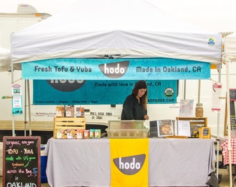 Custom Tent banner for Trade Show, Your customer Logo and Business Name Banner, Business Event Show, Farmers Market