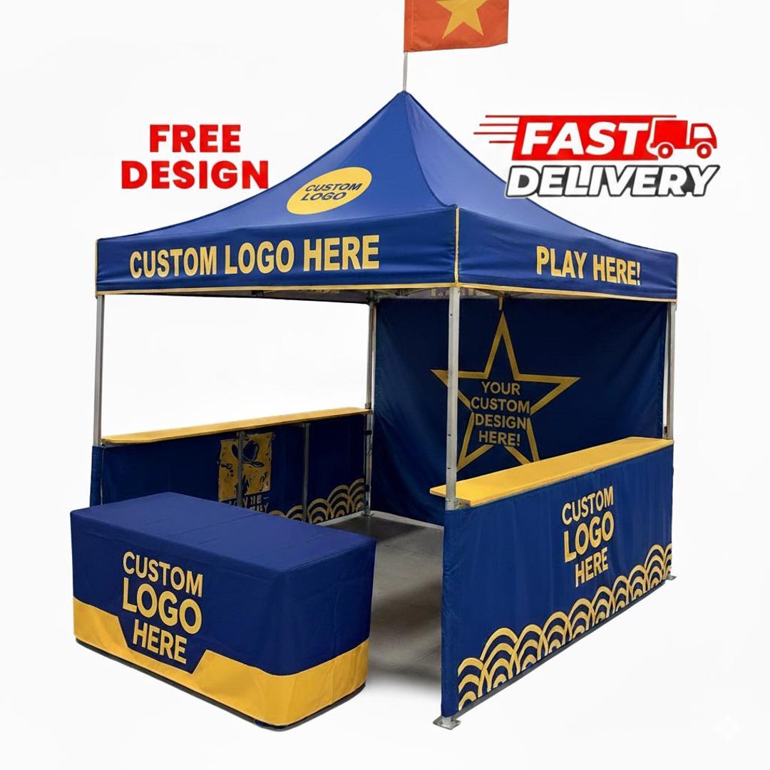 Custom 10x10 Canopy Tent- Heavy Duty Pop up Tent for Events