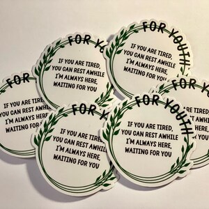 BTS "For Youth" White Matte Die Cut Sticker
