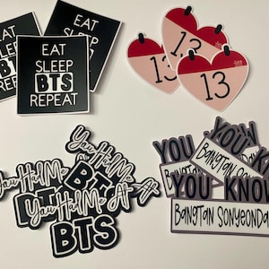 BTS Water Resistant Matte Quote Stickers