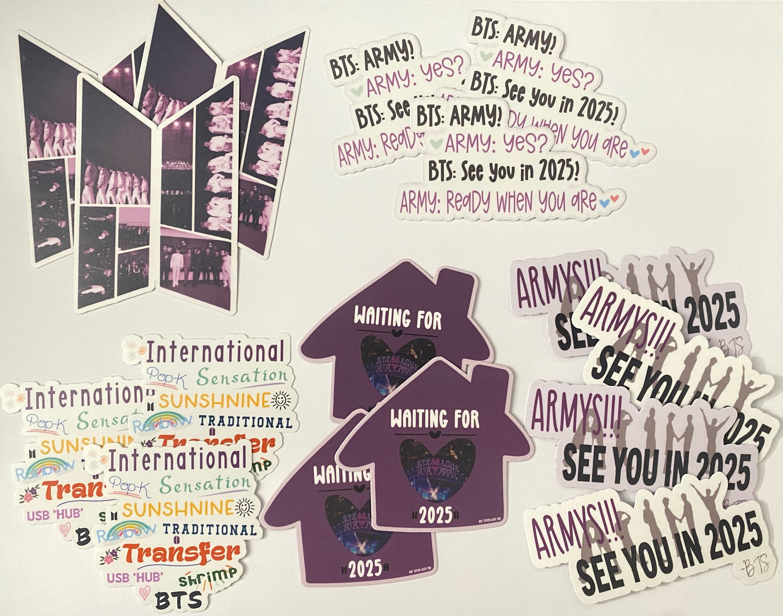BTS "Random BTS" Die Cut Matte Sticker