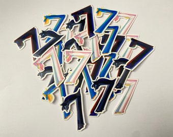 BTS &quot;Map Of The Soul: 7&quot; Die Cut White Gloss Premium Vinyl Sticker Set