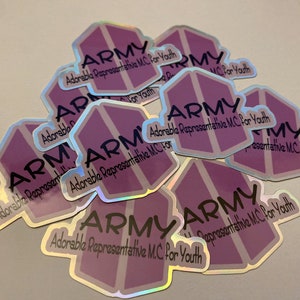 BTS &quot;ARMY&quot; Die Cut Premium Vinyl Sticker