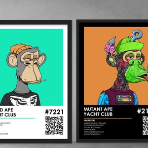 Kundenspezifisches NFT-Design, personalisierte Anzeige Ihres nft, NUR DIGITAL, nft-Kunst, nicht fungibles Token gedruckt, nft-Porträt, Astraleum