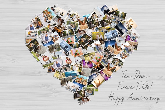2024年100人100点絵画入賞 Piero Hearts 恋するふたり 50 - 100 Pictures Custom Heart Photo Collage DIGITAL ONLY