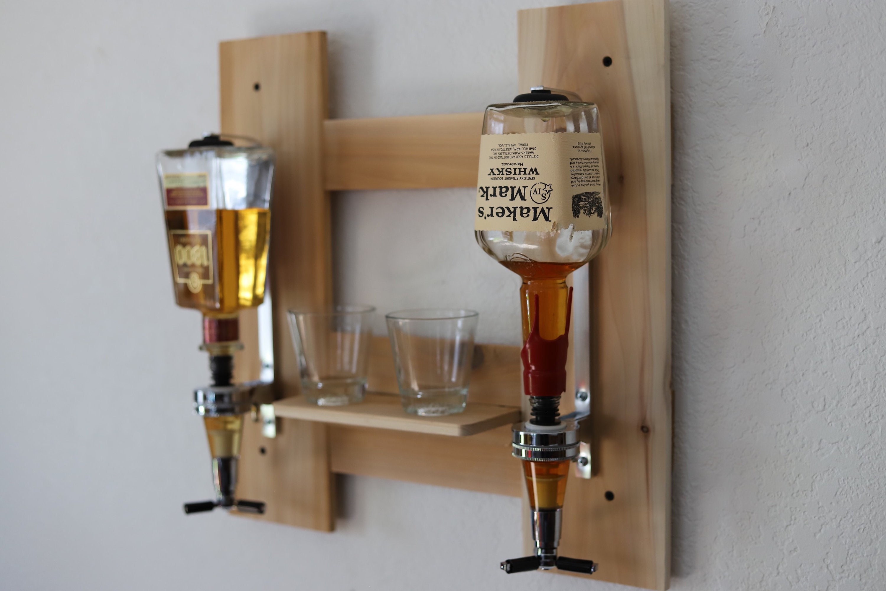 Wall mounted Liquor dispenser / wine bottle dispenser Etsy