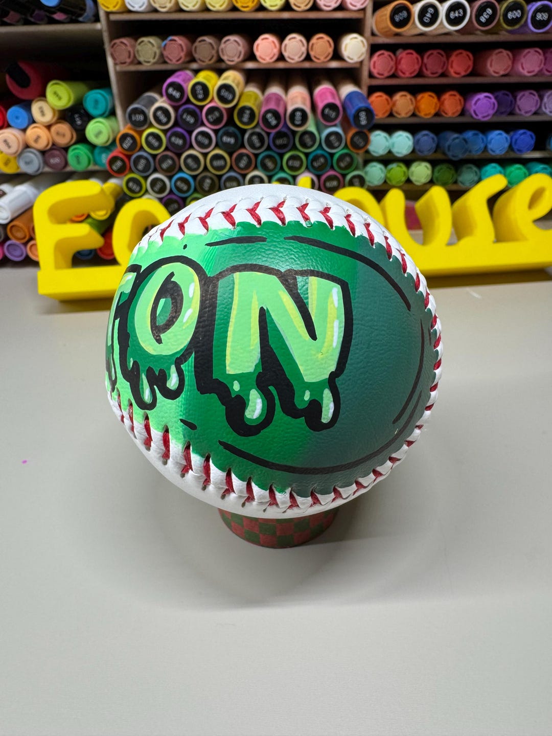 Window Paint Baseball Personalized Painted Baseball - Etsy