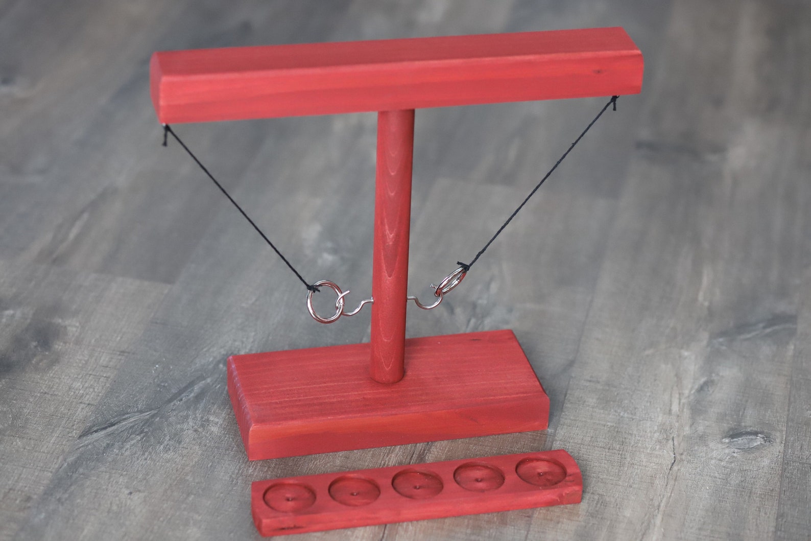 Ring Swing Drinking Game Wooden Ring and Hook Game Hook the Etsy