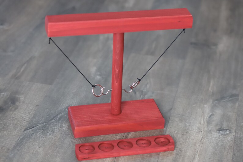 Ring Swing Drinking Game Wooden Ring and Hook Game Hook the Etsy