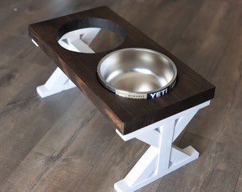 dog dish stand