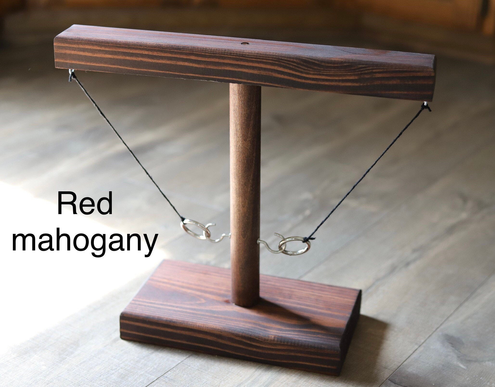 Ring Swing Drinking Game Wooden Ring and Hook Game Hook the Etsy