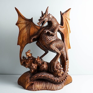 Buy Large Wooden Dragon Online In India -  India