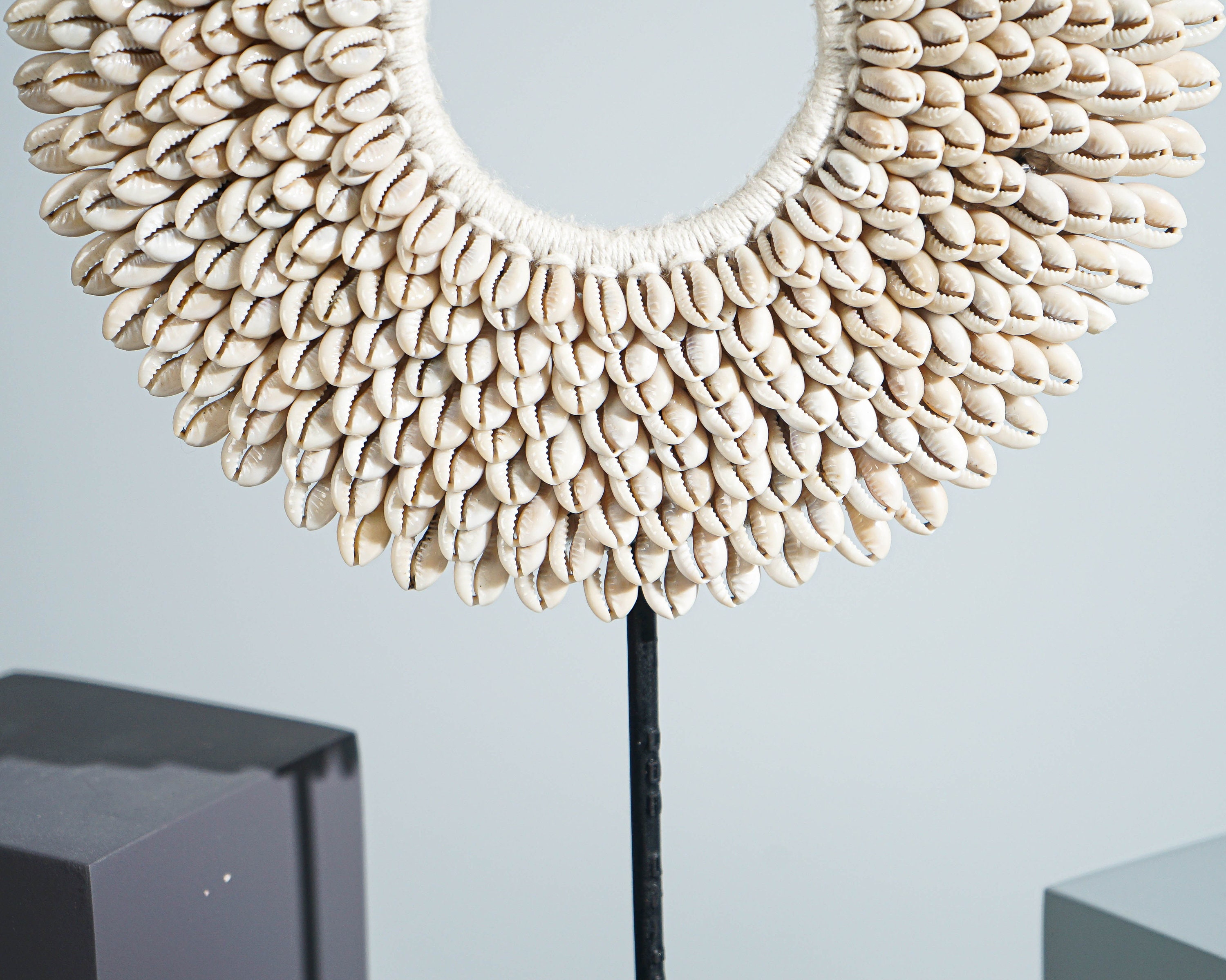 Standing Shell Art, Round Seashell, Hanging Shell Décor, Tropical Decor ...