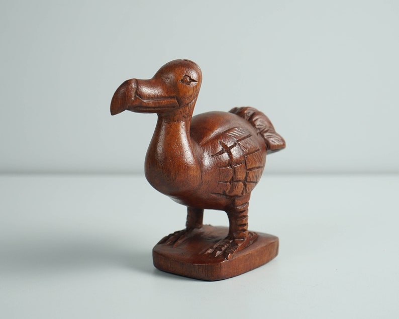 Wooden Dodo Bird Statue Dodo Bird Figurine Animal Sculpture Etsy