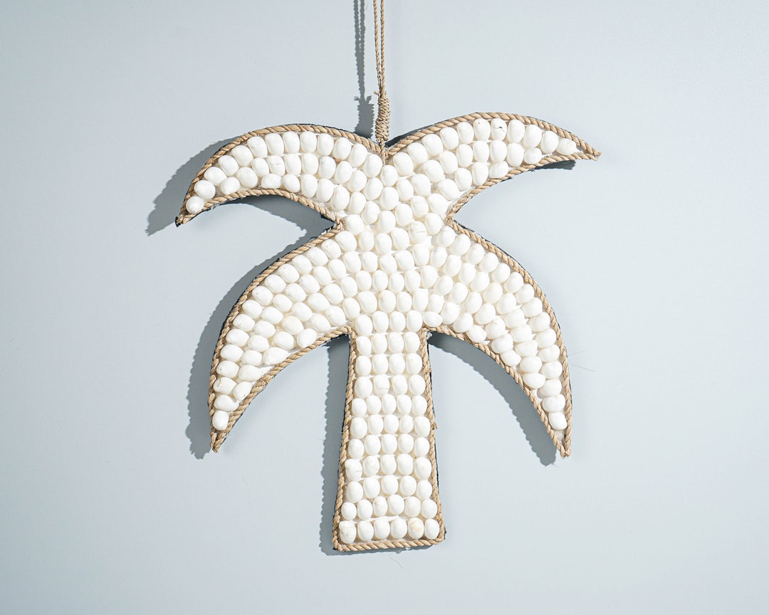 Seashell Wall Hanging, Coconut Tree Shape, Hanging Shell Décor ...