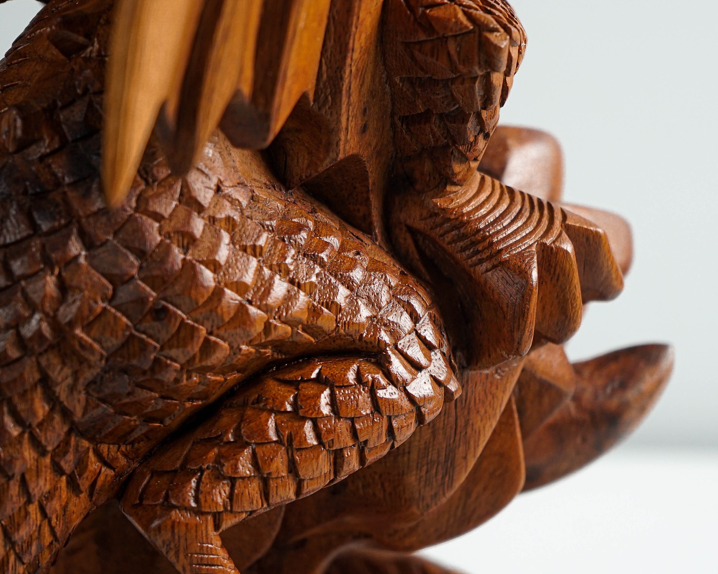Statue Dragon Asiatique (Bois) | Boutique Dragon