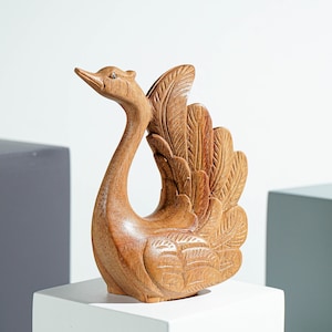 Beautiful Swan Art, Bird Statue, Unique Miniature, Handmade, Animal Figurine, Kitchen Decor, Swan Sculpture, Home Decor, Gift for Mother