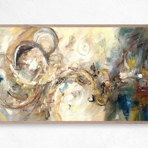Samsung Frame TV Art |  Neutral Abstract Art | Samsung TV Art | Digital Download | Art for Samsung Frame TV Abstract