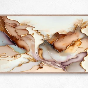 Samsung Frame TV Art Abstract | Neutral Abstract Art | Samsung TV Art | Digital Download | Art for Samsung Frame TV Abstract | Wall Decor