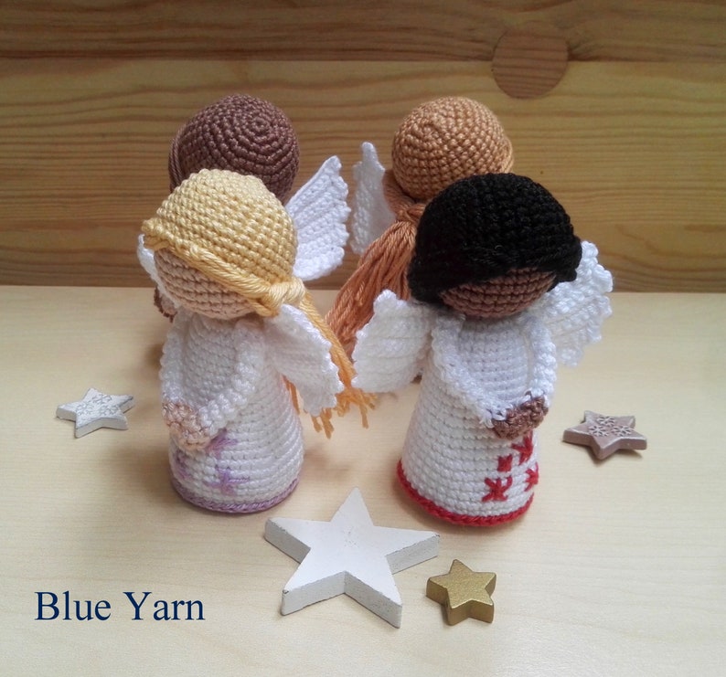 PATTERN ENG/HUN Christmas Angel Crochet Pattern Amigurumi image 4