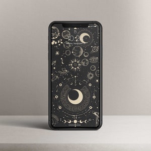Astronomie Handy Wallpaper | Mond | Sterne | Phone Wallpaper | Planeten