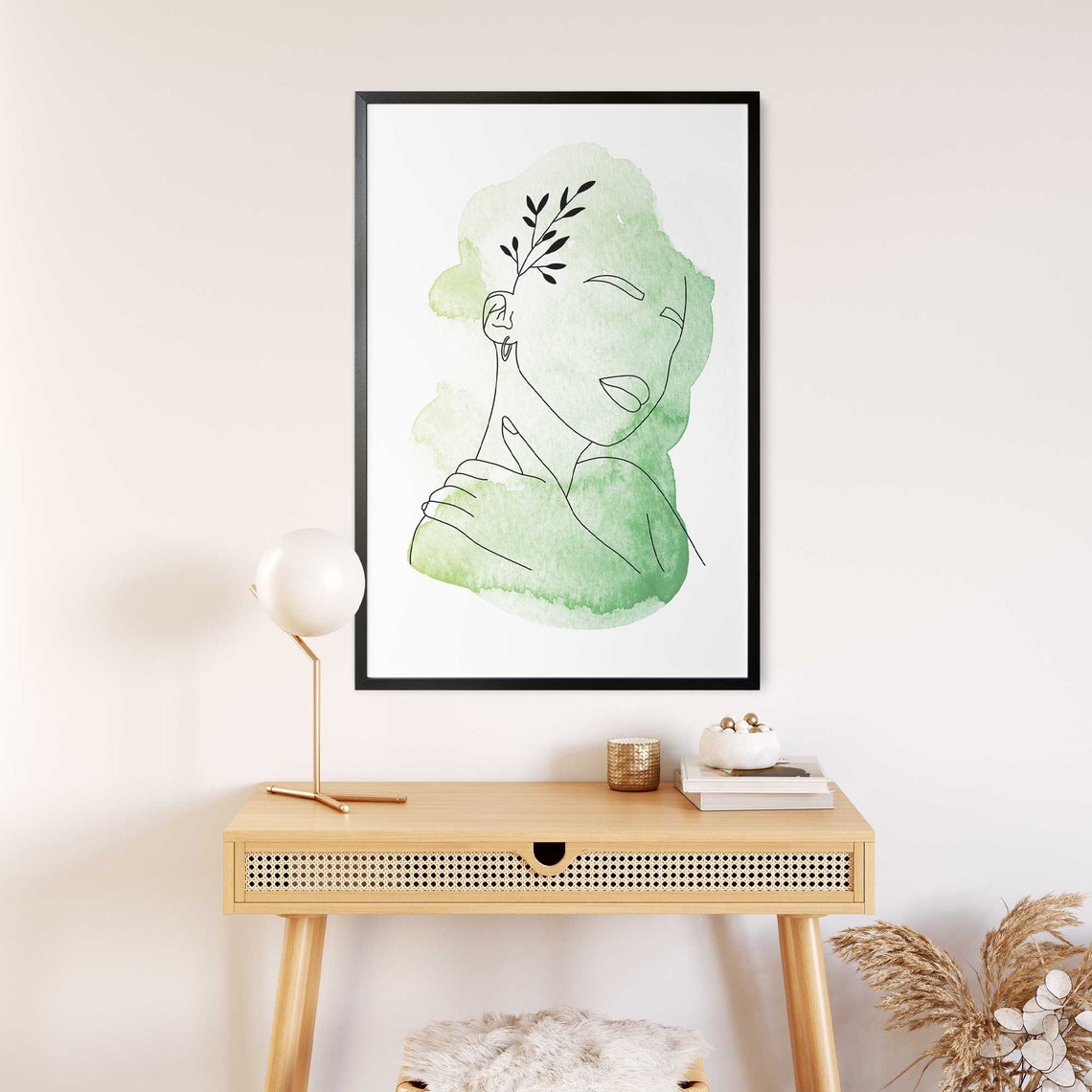 Fine Line Art Wandbild Download Poster zum selber drucken Wanddeko ...